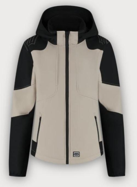 Tricorp Softshelljacke Kapuze Bicolor Redefined Damen, Sand-Black