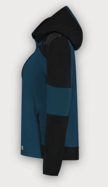 Tricorp Softshelljacke Kapuze Bicolor Redefined Damen, Teal-Black
