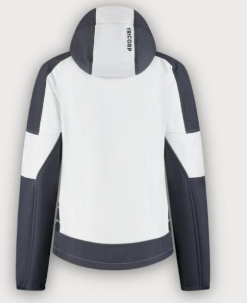 Tricorp Softshelljacke Kapuze Bicolor Redefined Damen, White-Anthracite