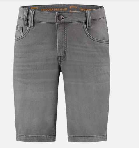 TRICORP-Jeans-Shorts, Premium, Stretch, 360 g/m, denimgrey