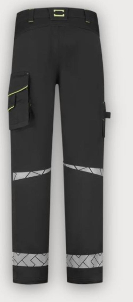 Tricorp Arbeitshose 2-Way Stretch Reflective Redefined, Black-Fluor Yellow
