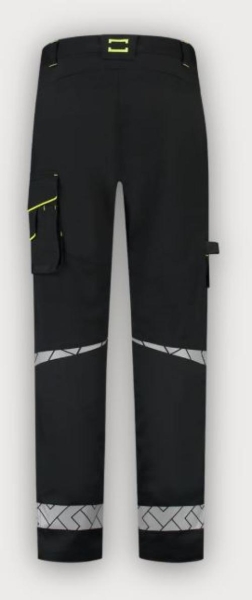Tricorp Arbeitshose Funktionelle Stretch Reflective Redefined, Black-Fluor Yellow