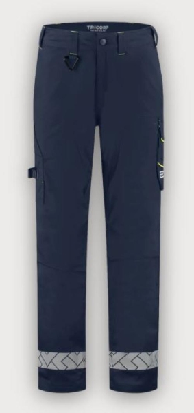 Tricorp Arbeitshose Funktionelle Stretch Reflective Redefined, Ink-Fluor Yellow