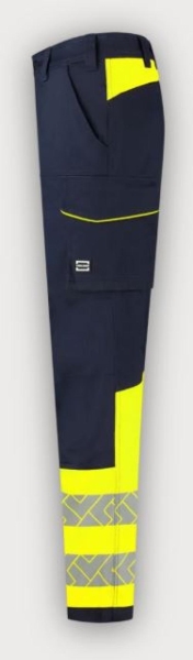 Tricorp Warnschutz Arbeitshose 2-Way Stretch High Vis Redefined, Ink-Fluor yellow