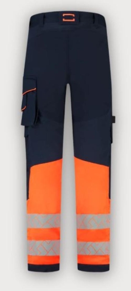 Tricorp Warnschutz Arbeitshose Funktionelle Stretch High Vis Redefined, Ink-Fluor Orange