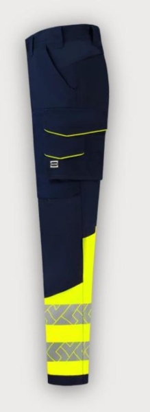 Tricorp Warnschutz Arbeitshose Funktionelle Stretch High Vis Redefined, Ink-Fluor Yellow
