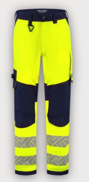 Tricorp Arbeitshose Funktionelle Stretch High Vis Redefined Knieverst�rkung, Fluor Yellow-Ink