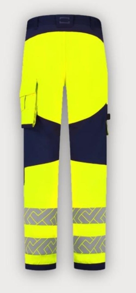 Tricorp Arbeitshose Funktionelle Stretch High Vis Redefined Knieverst�rkung, Fluor Yellow-Ink