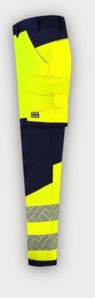 Tricorp Arbeitshose Funktionelle Stretch High Vis Redefined Knieverst�rkung, Fluor Yellow-Ink