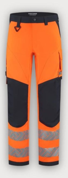 Tricorp Arbeitshose 4-Way Stretch High Vis Redefined Knieverst�rkung, Fluor Orange-Ink