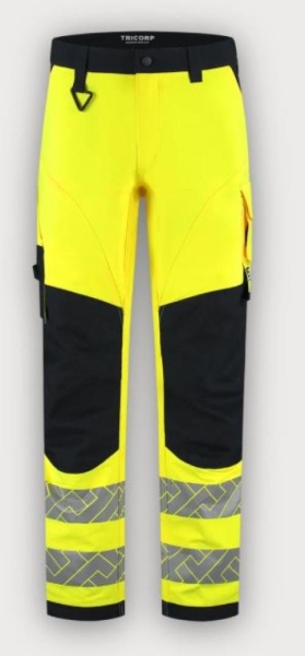 Tricorp Arbeitshose 4-Way Stretch High Vis Redefined Knieverst�rkung, Fluor Yellow-Ink
