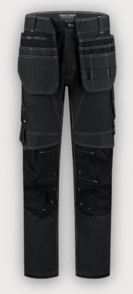 Tricorp Denim Arbeitshose Funktionelle Stretch Redefined Holstertaschen, Black