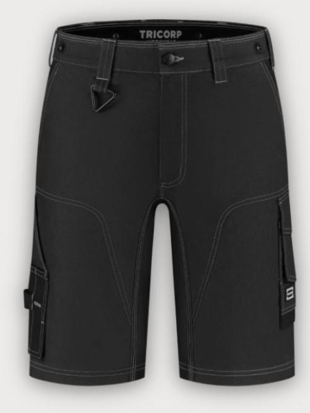 Tricorp Denim Arbeitsshorts Funktionelle Stretch Redefined, Black