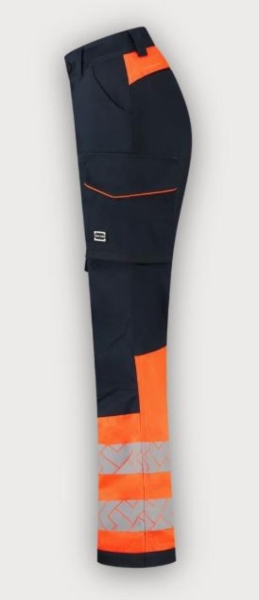 Tricorp Warnschutz Arbeitshose 2-Way Stretch High Vis Redefined Damen, Ink-Fluor Orange
