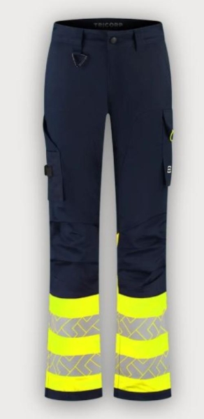 Tricorp Warnschutz Arbeitshose 2-Way Stretch High Vis Redefined Damen, Ink-Fluor Yellow