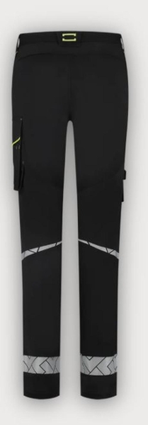 Tricorp Arbeitshose Funktionelle Stretch Reflective Redefined Damen, Black-Fluor Yellow