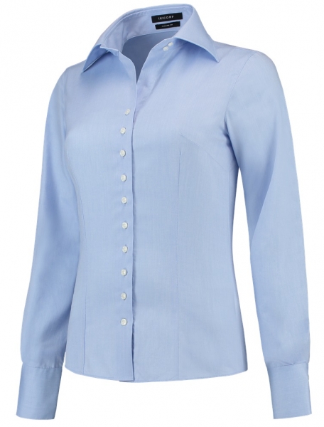 TRICORP-Damen-Arbeits-Berufs-Bluse, Slim Fit, 110 g/m², blue
