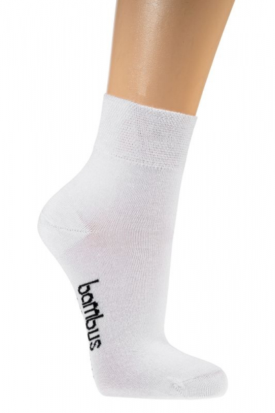 WOWERAT-Wellness-Socken, Bambus, extra-verkürzter Schaft, ohne Gummizug, 3-er Pkg., weiß