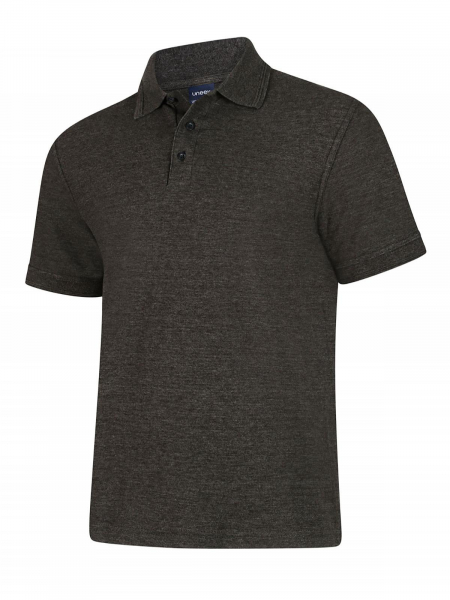 Uneek-Clothing-Deluxe Poloshirt, heather grey