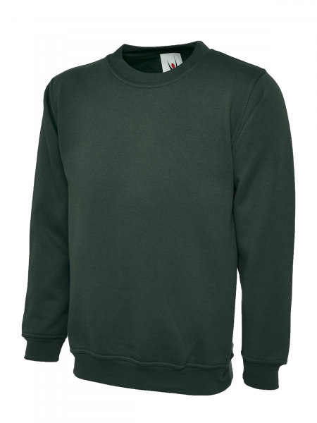 Uneek-Clothing-Classic Sweatshirt, flaschengrn