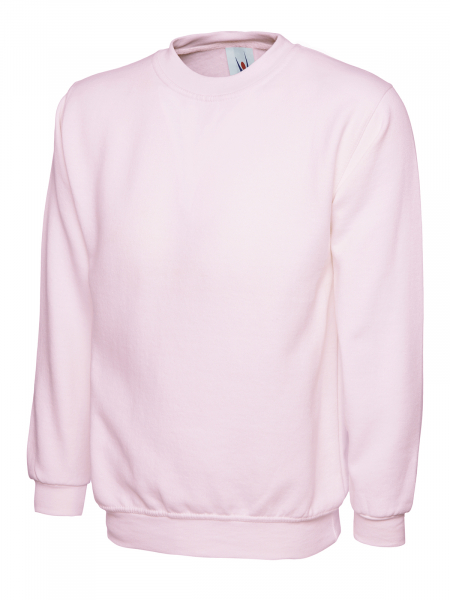 Uneek-Clothing-Classic Sweatshirt, pink
