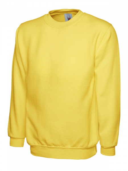 Uneek-Clothing-Classic Sweatshirt, yellow