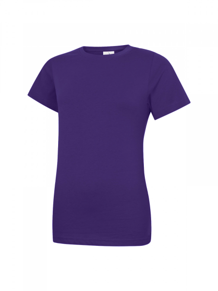 Uneek-Clothing-Ladies Classic Crew Neck T-Shirt, purple