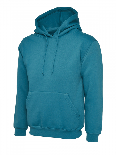 Uneek-Clothing-Classic Hooded Sweatshirt, jade