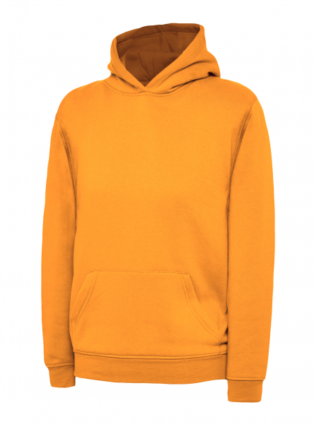Uneek-Clothing-Childrens Hooded Sweatshirt, orange