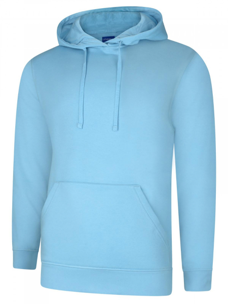 Uneek-Clothing-Deluxe Hooded Sweatshirt, sky