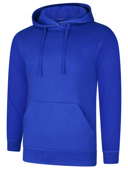 Uneek-Clothing-Deluxe Hooded Sweatshirt, royal