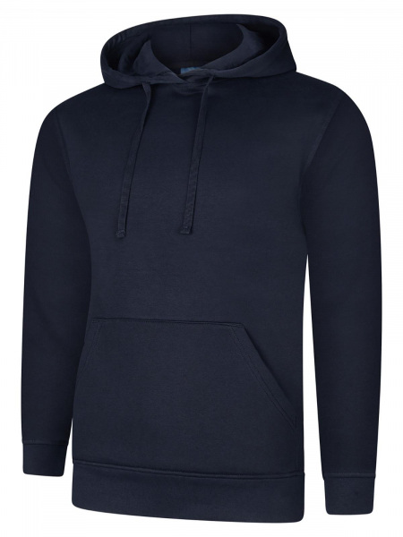 Uneek-Clothing-Deluxe Hooded Sweatshirt, marineblau