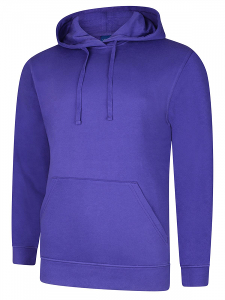 Uneek-Clothing-Deluxe Hooded Sweatshirt, purple