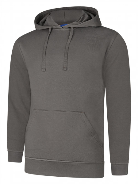 Uneek-Clothing-Deluxe Hooded Sweatshirt, steel grey