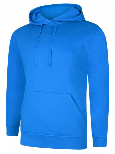 Uneek-Clothing-Deluxe Hooded Sweatshirt, tropical blue