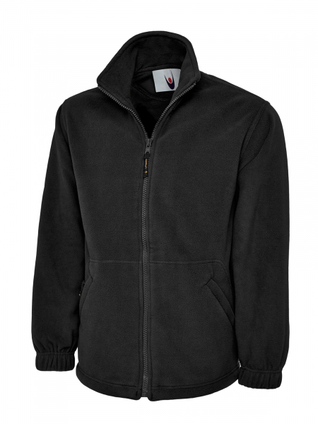 Uneek-Clothing-Premium Full Zip Micro Fleece Jacket, black