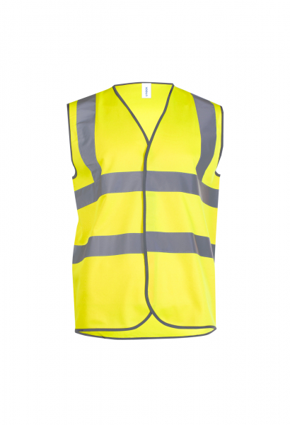 Uneek-Clothing-Sleeveless Safety Waist Coat, yellow