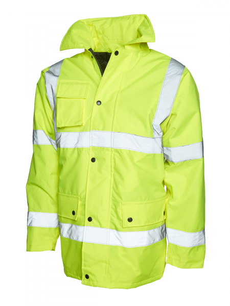 Uneek-Clothing-Road Safety Jacket, yellow