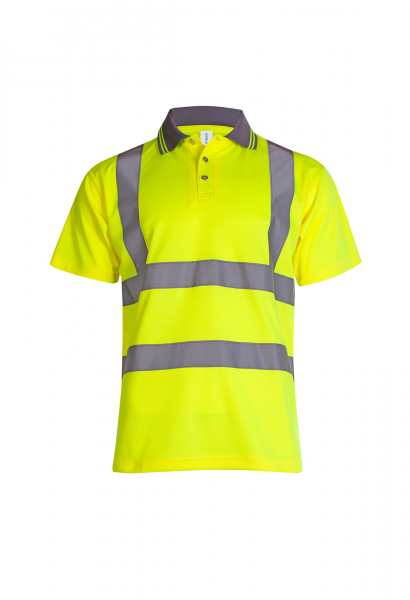 Uneek-Hi Vis Short Sleeve Polo Shirt, yellow