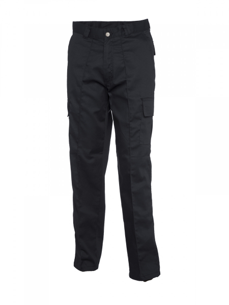 Uneek-Clothing-Cargo Trouser Long, Lnge: 33, schwarz