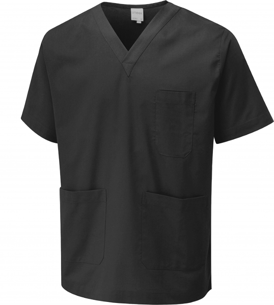 Uneek-Clothing-Schlupf-Kasack, schwarz