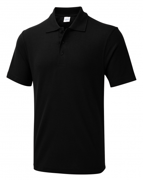 Uneek-Clothing-UX Polo-Shirt, schwarz
