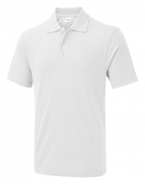 Uneek-Clothing-UX Polo-Shirt, weiss