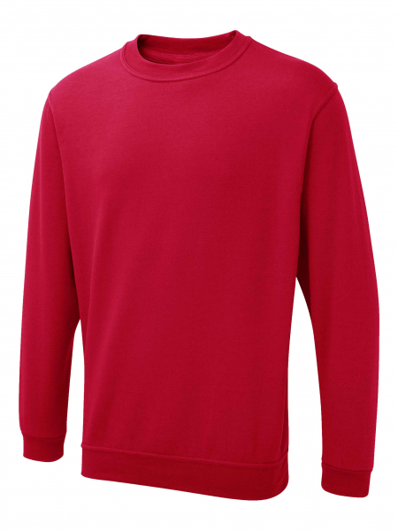 Uneek-Clothing-UX Sweatshirt, red