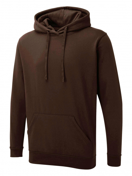 Uneek-Clothing-UX Hooded Sweatshirt, brown