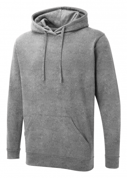 Uneek-Clothing-UX Hooded Sweatshirt, heather grey
