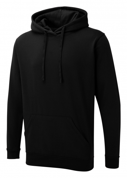Uneek-Clothing-UX Hooded Sweatshirt, black