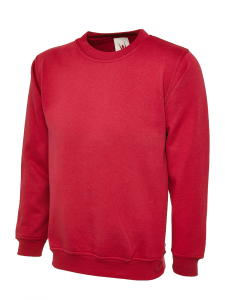 Uneek-Clothing-Kinder Sweatshirt, rot