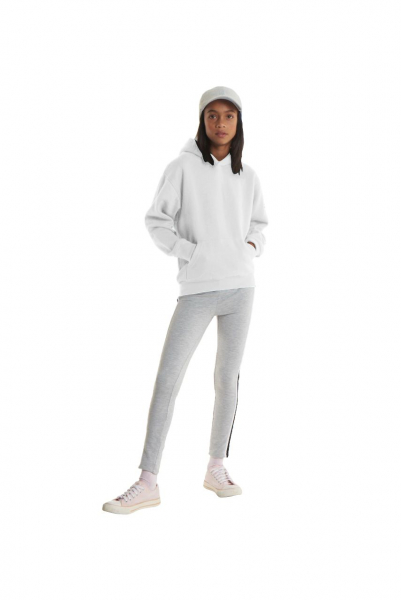 Uneek-Clothing-Kinder Hooded Sweatshirt, weiss
