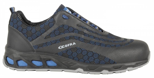 COFRA-ROOT S3, SRC, Sicherheitshalbschuhe, Farbe: schwarz/blau